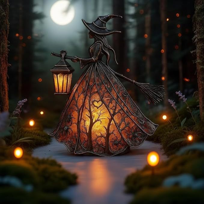 Halloween Witch USB Table Lamp Decoration