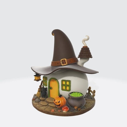 Halloween Witch House Tabletop Figurine