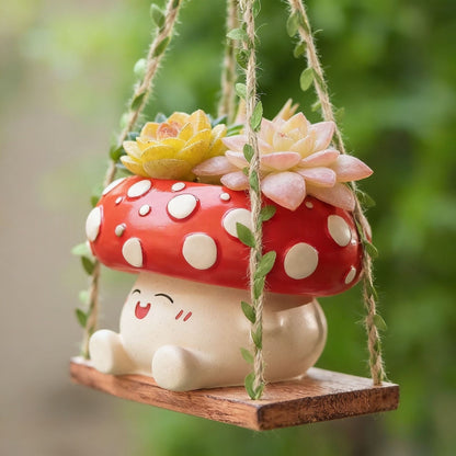 Mushroom Hanging Planter