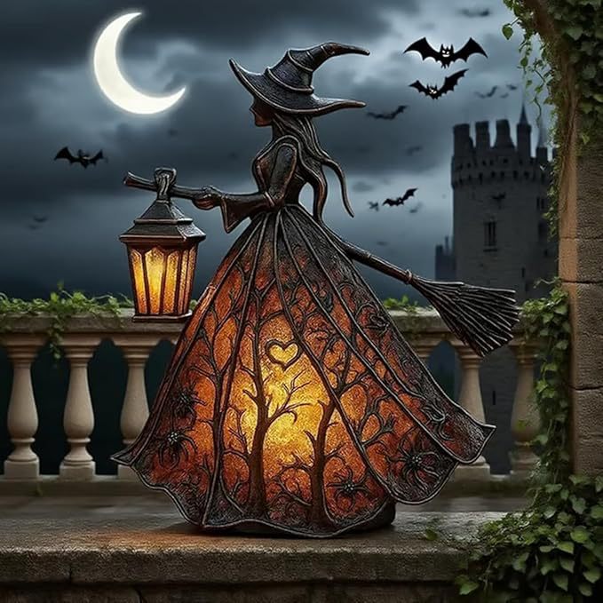 Halloween Witch USB Table Lamp Decoration