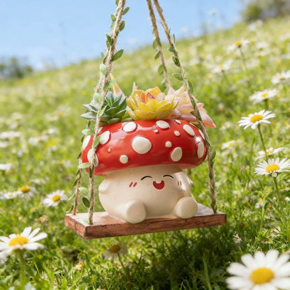 Mushroom Hanging Planter