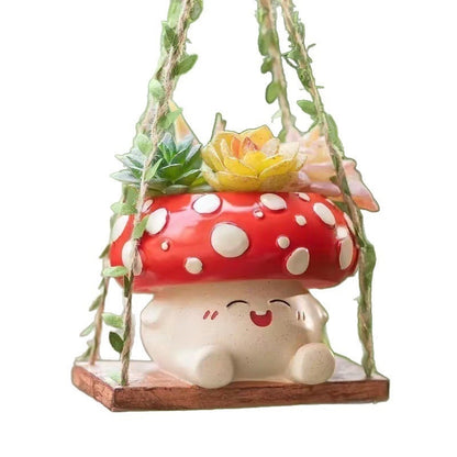 Mushroom Hanging Planter