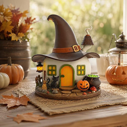 Halloween Witch House Tabletop Figurine